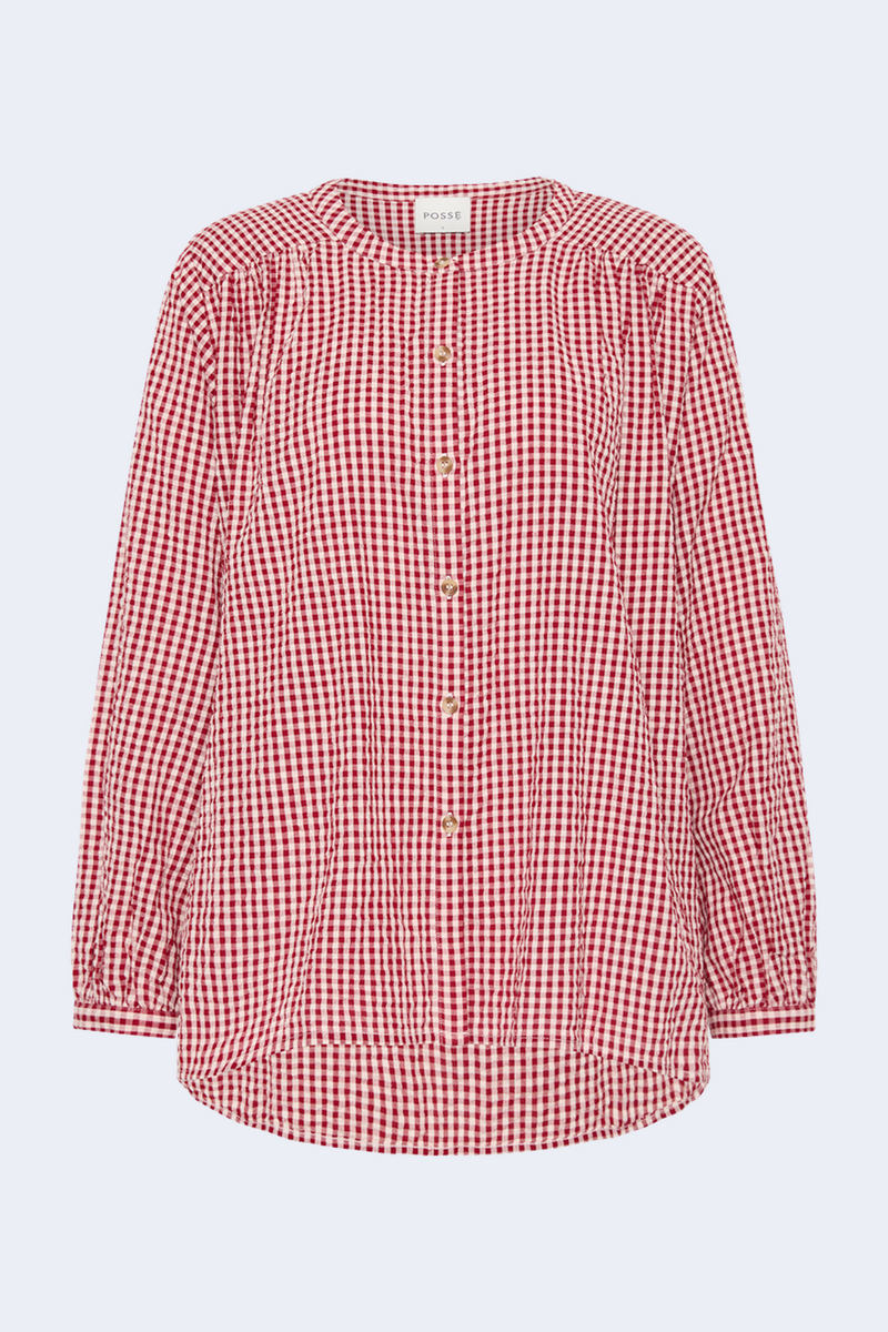 Mira Shirt in Red Gingham