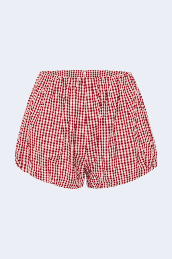 Aurelia Short in Red Gingham