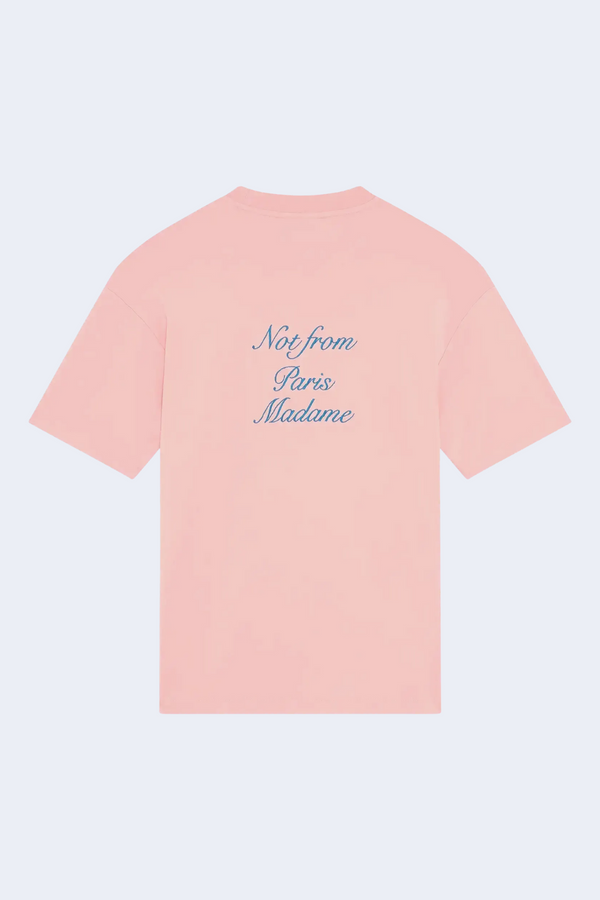 Cursive Slogan T-Shirt in Light Pink