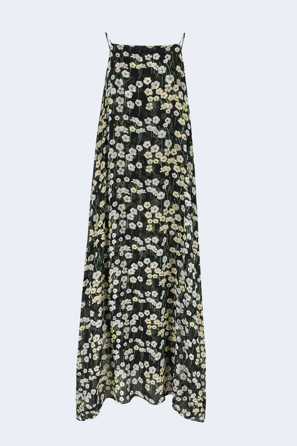 Meredith Dress in Buttercups Black