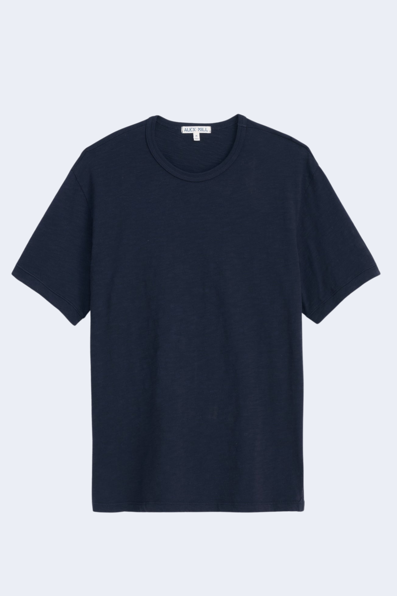 Men's Standard T-Shirt In Slub Cotton in Navy