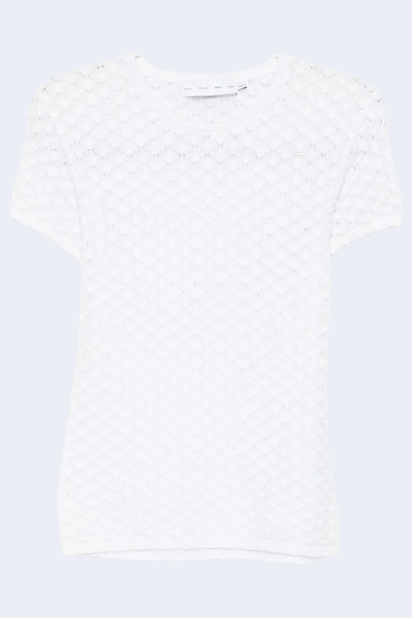 Quincy Top In Crochet in White