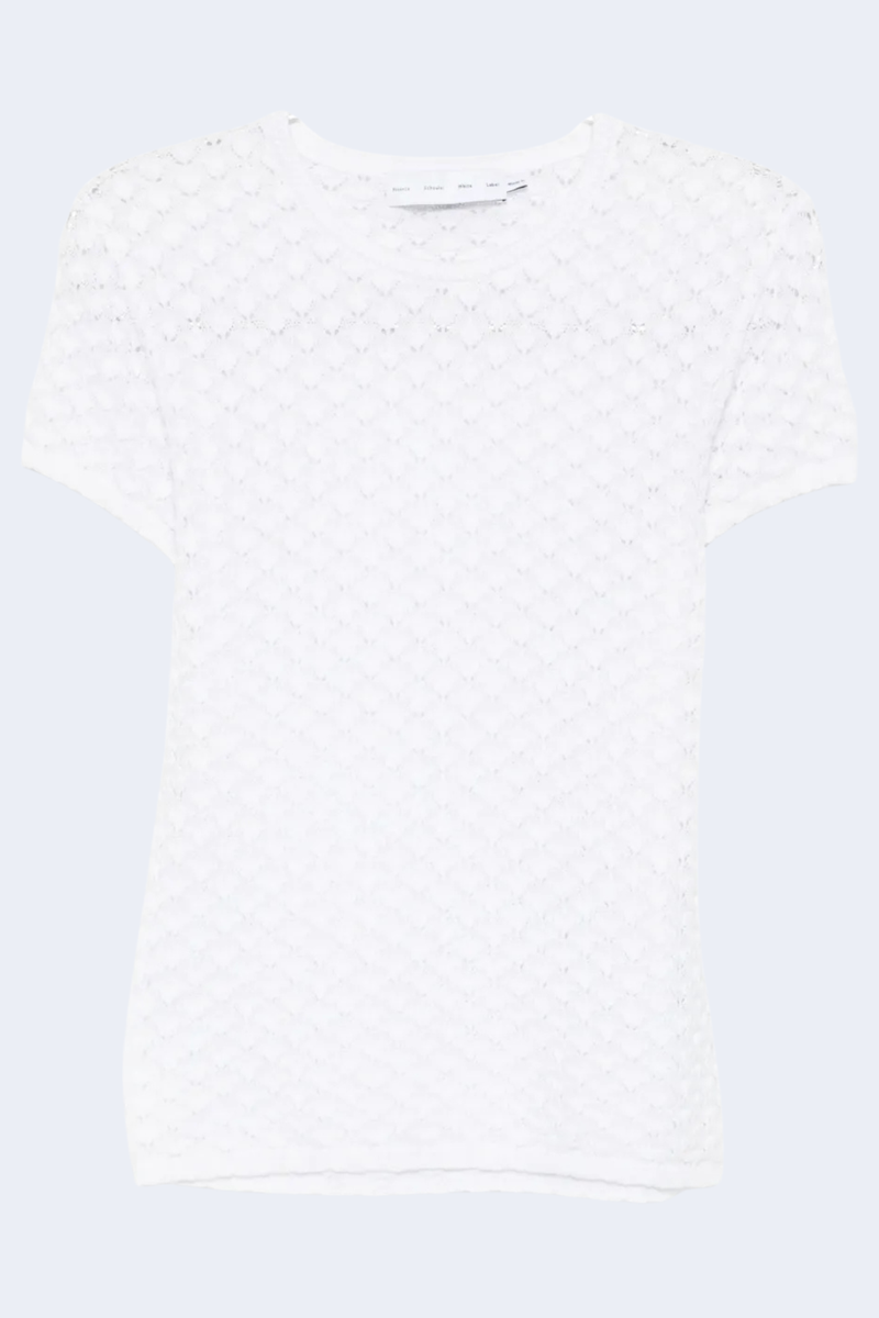 Quincy Top In Crochet in White