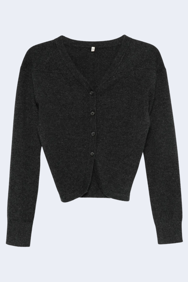 Wrap Around Cardigan in Charcoal