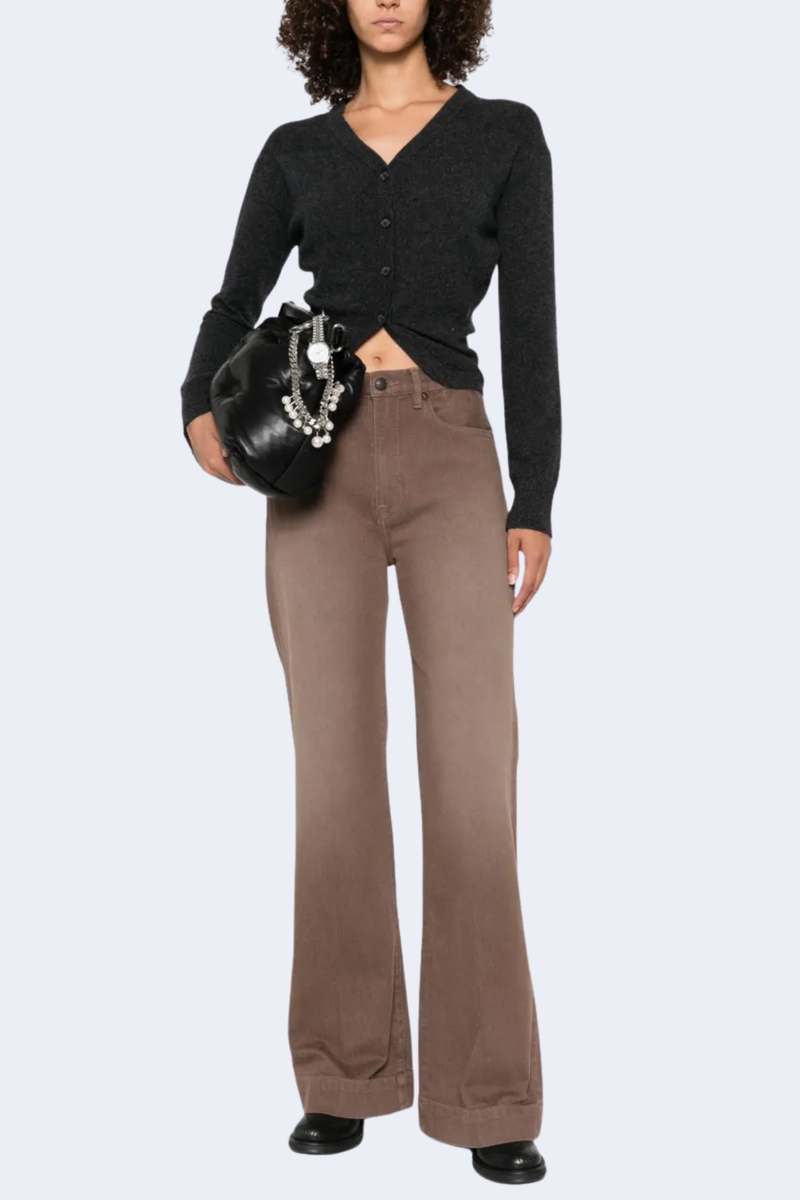 Wrap Around Cardigan in Charcoal