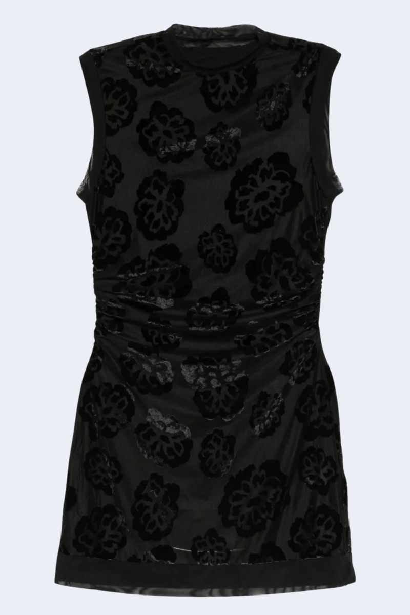 Vittoria Mini Dress in Midnight Floral