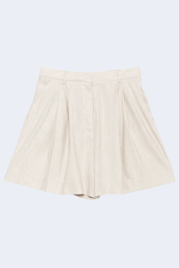 Cruz Linen Short in Natural
