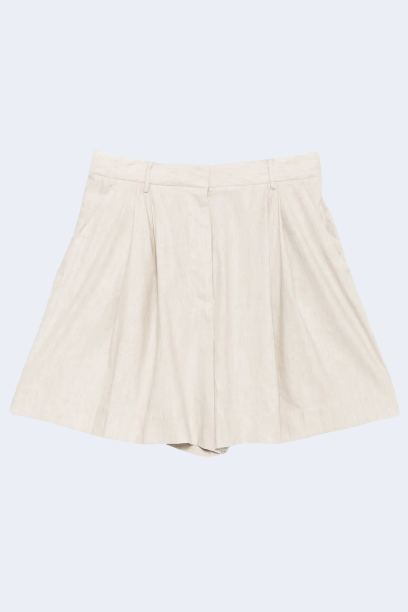 Cruz Linen Short in Natural