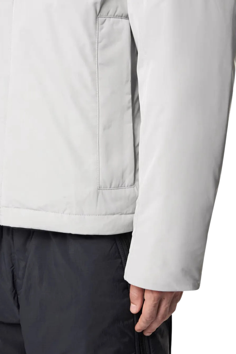 Polyester Micro Twill Padded Jacket  in Pearl Grey