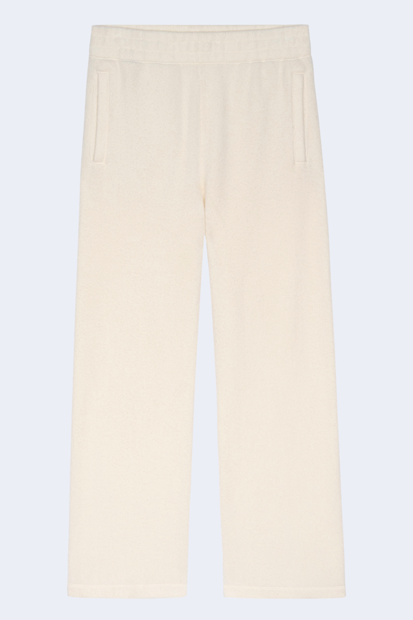 The Plush Victory Sweatpant in Washed White