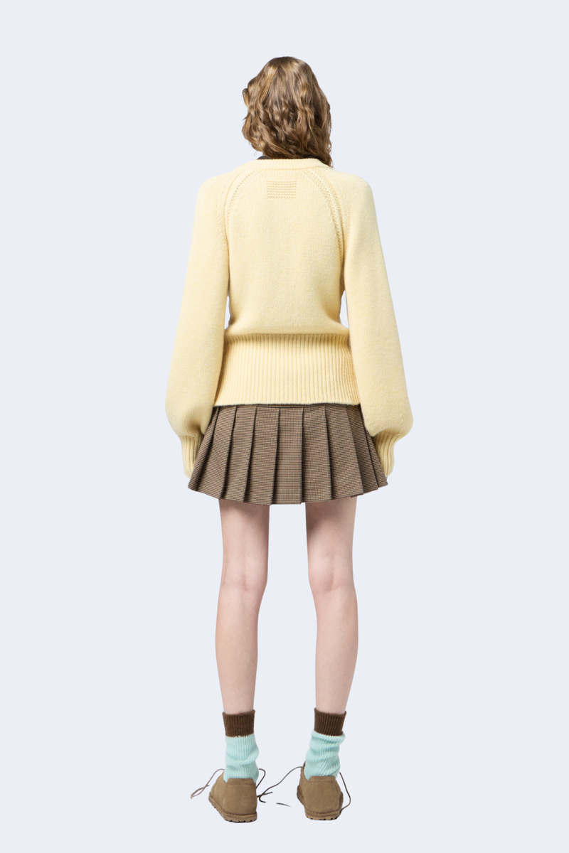 Sculpted Cardigan in Butter
