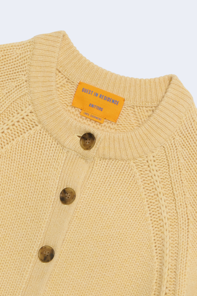 Sculpted Cardigan in Butter