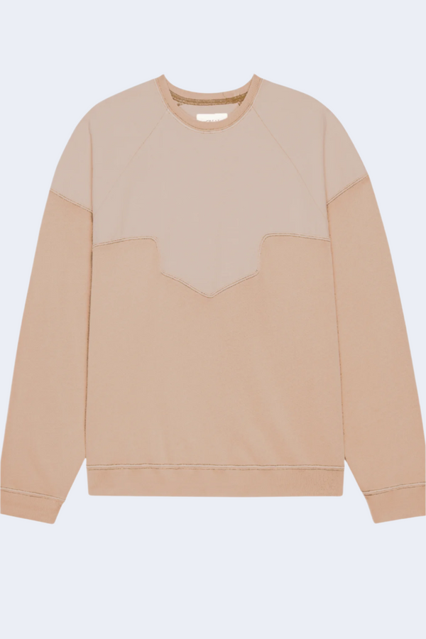 The Western Slouch Sweatshirt in Dusty Pink