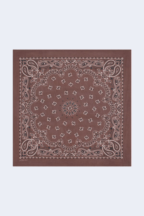 The Silk Bandana in Chocolate