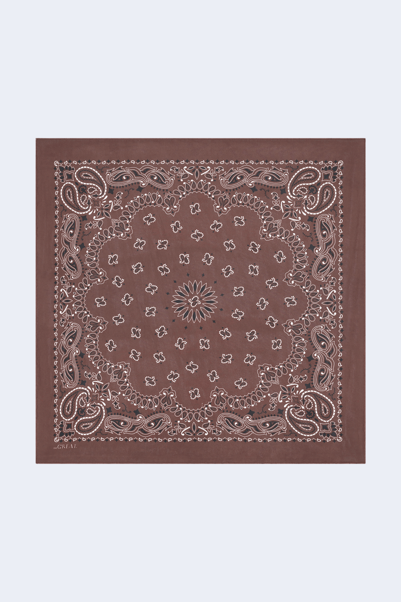 The Silk Bandana in Chocolate