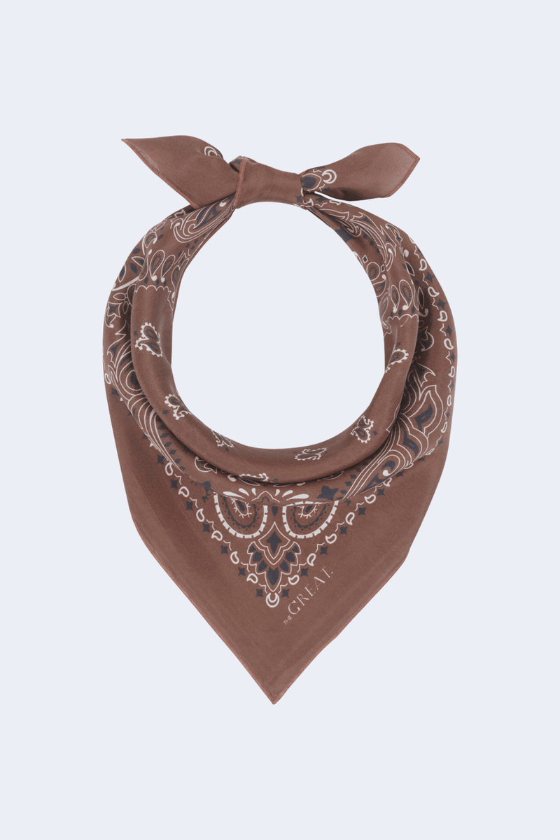 The Silk Bandana in Chocolate