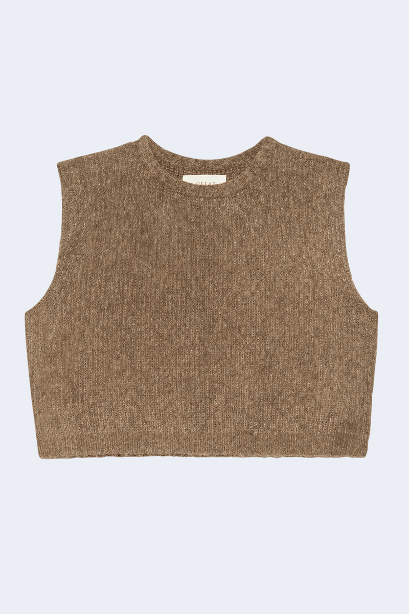 The Brushed Melange Sweater in Doe