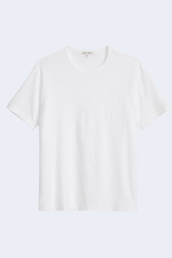 Men's Standard T-Shirt In Slub Cotton in White