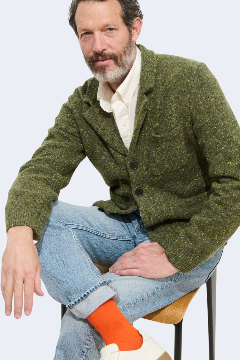 Donegal Mitchell Cardigan in Woodland