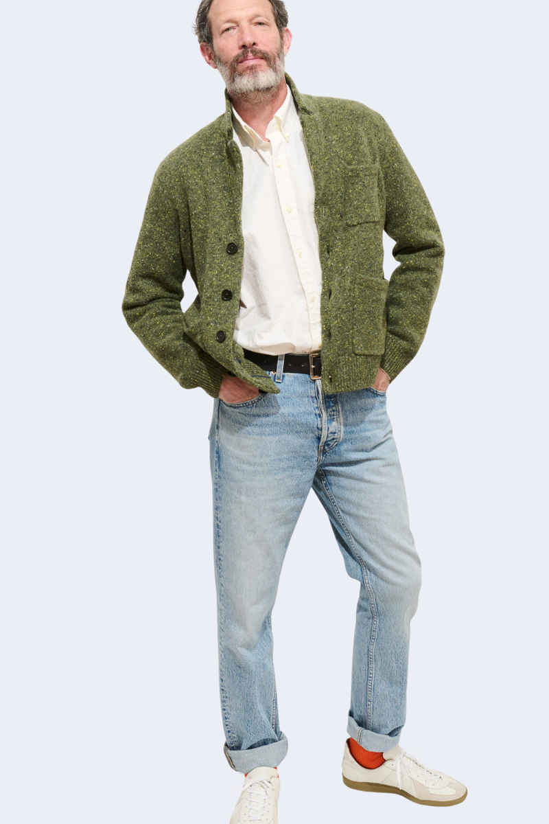 Donegal Mitchell Cardigan in Woodland