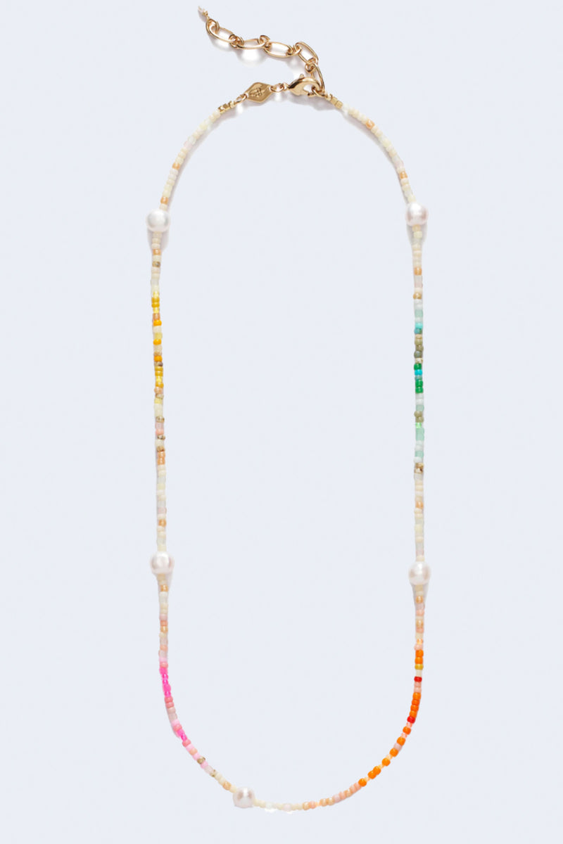 Rainbow Nomad Necklace in Golden