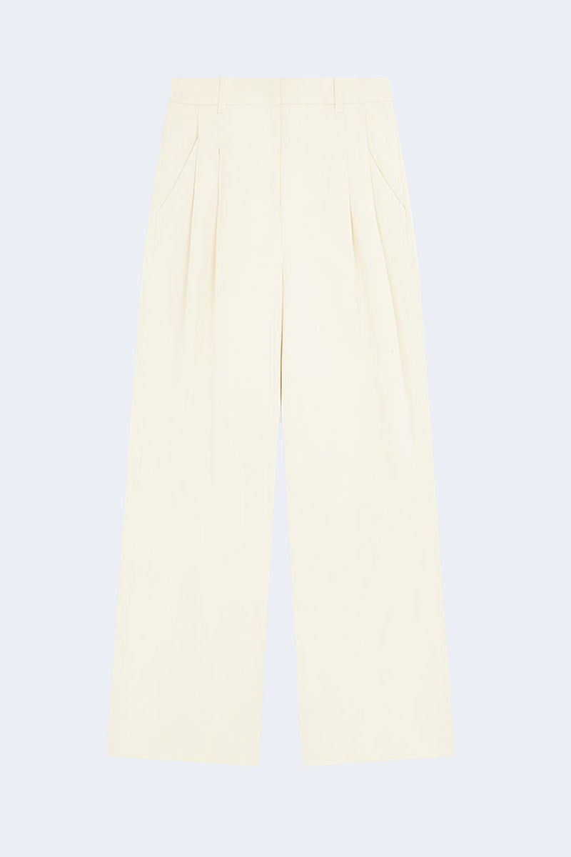 Idai Woven Pants in Frost Ivory
