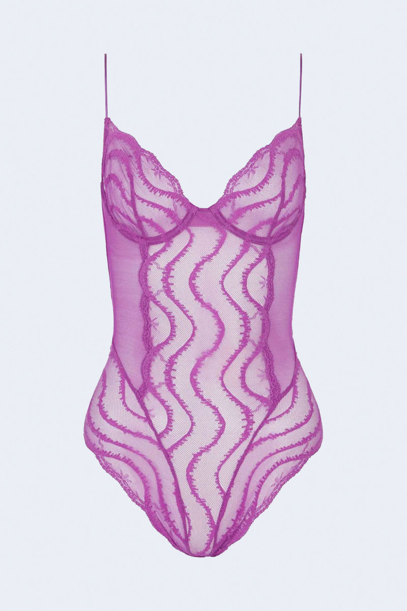 Leche Moi Bodysuit in French Violet