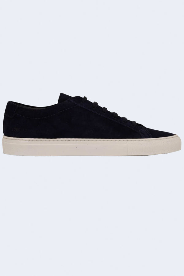 Men's Achilles Waxed Suede Sneaker in Navy
