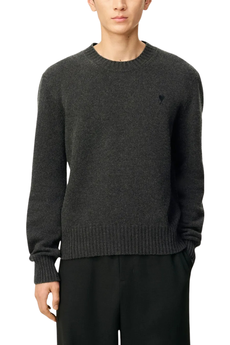 Cashmere Crewneck Sweater in Anthracite