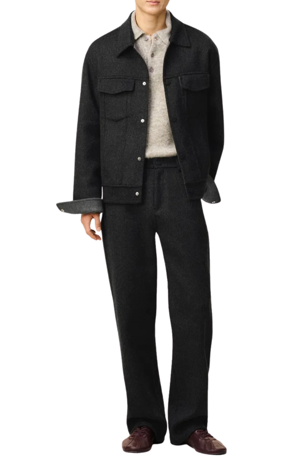 Veste Trucker Jacket in Anthracite/Gris