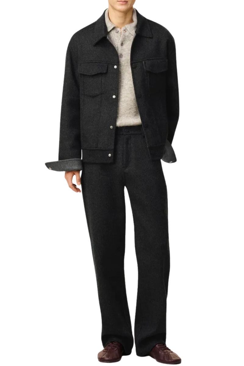 Veste Trucker Jacket in Anthracite/Gris