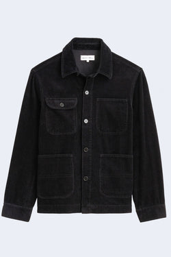 Men's Corduroy Work Jacket in Black