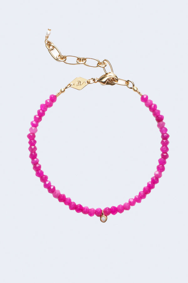 Pump Up The Jam Bracelet in Fuschia