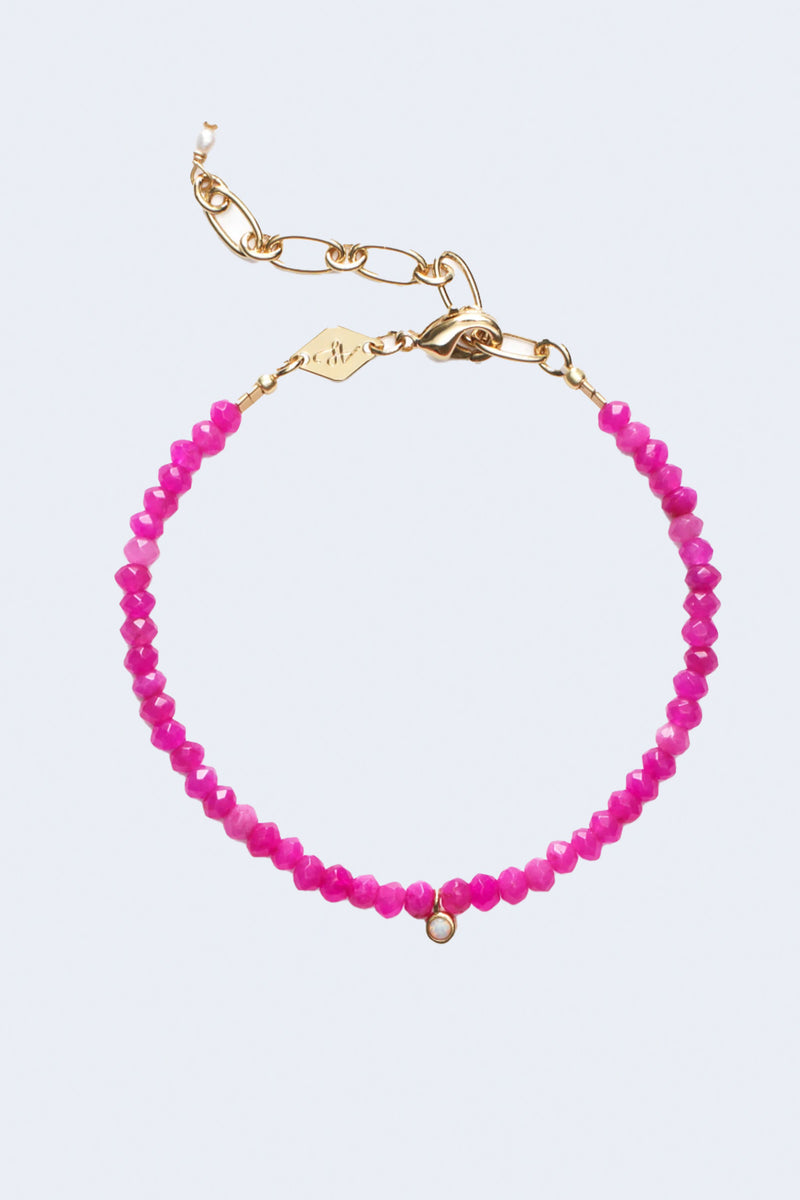 Pump Up The Jam Bracelet in Fuschia
