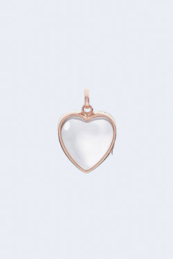 Medium Heart Locket in Rose Gold