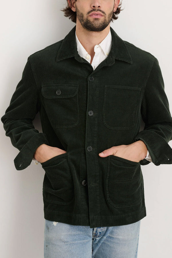 Men's Corduroy Work Jacket in Forest