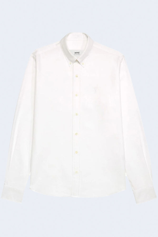 Classic Adc Cotton Oxford Shirt in Natural White