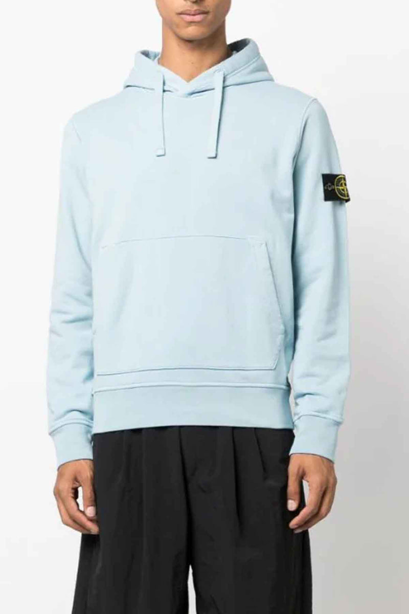 Felpa Hoodie in Sky Blue