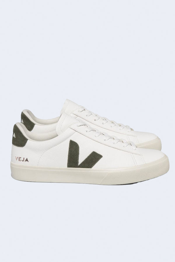 Men's Campo Chromefree Leather Sneaker in Extra-White Khaki
