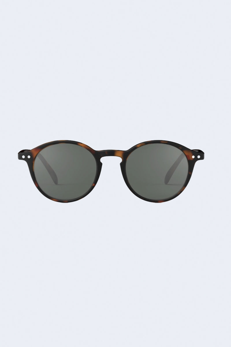 Sunglasses #D Tortoise with Green Lenses