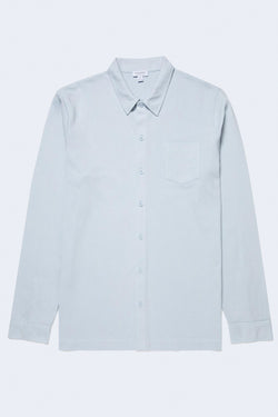 Riviera Long Sleeve Button Down Shirt in Light Blue