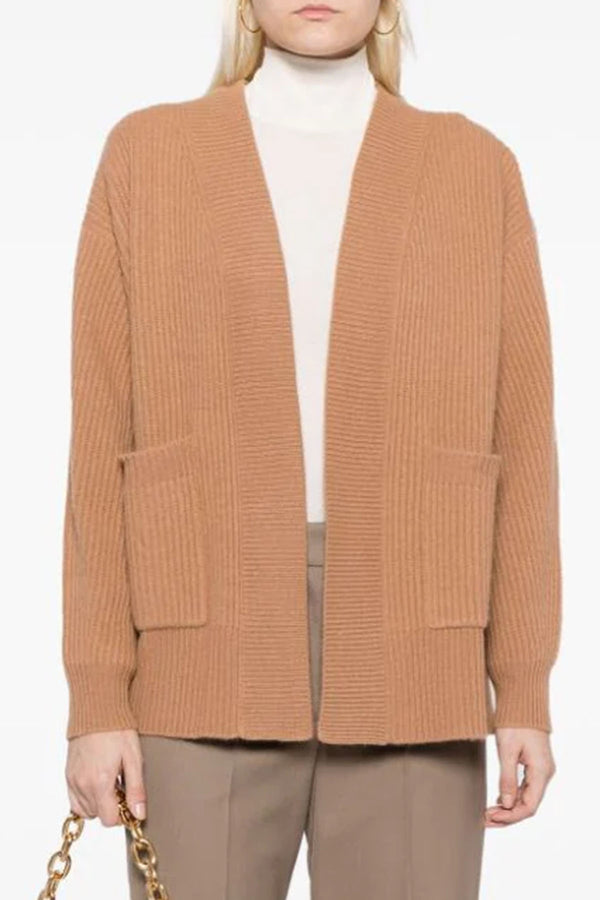 Open Cardigan in Beige