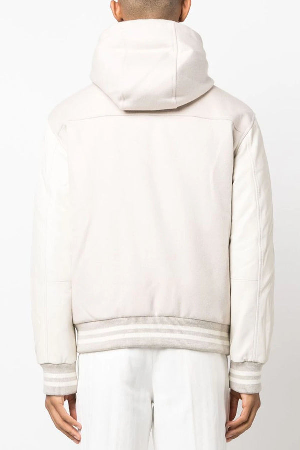 Bomber With Hood in Sand-Ivory