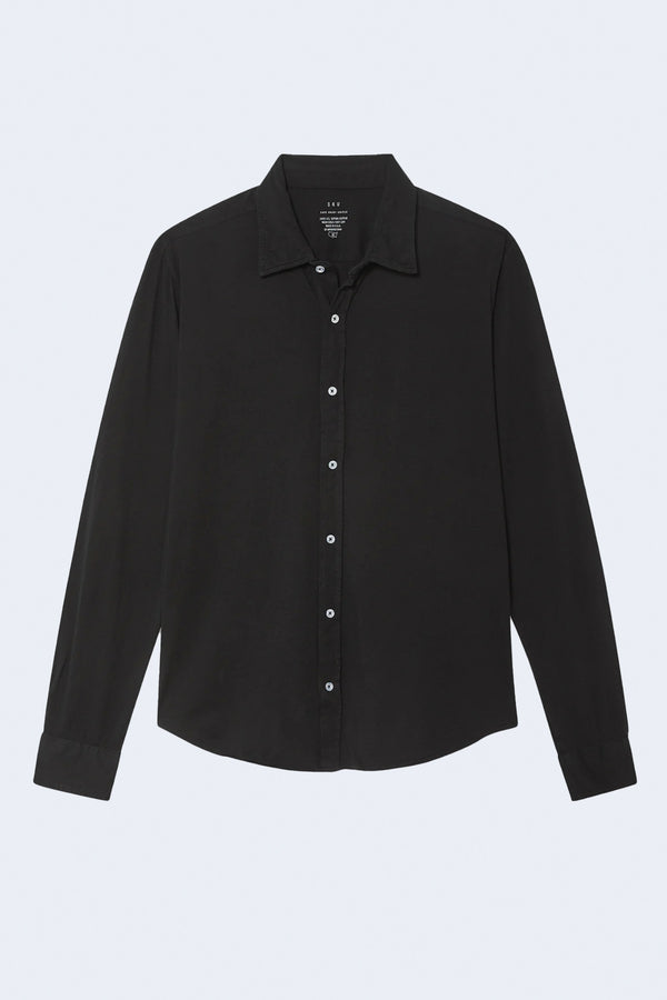 Supima Jersey Easy Shirt in Black