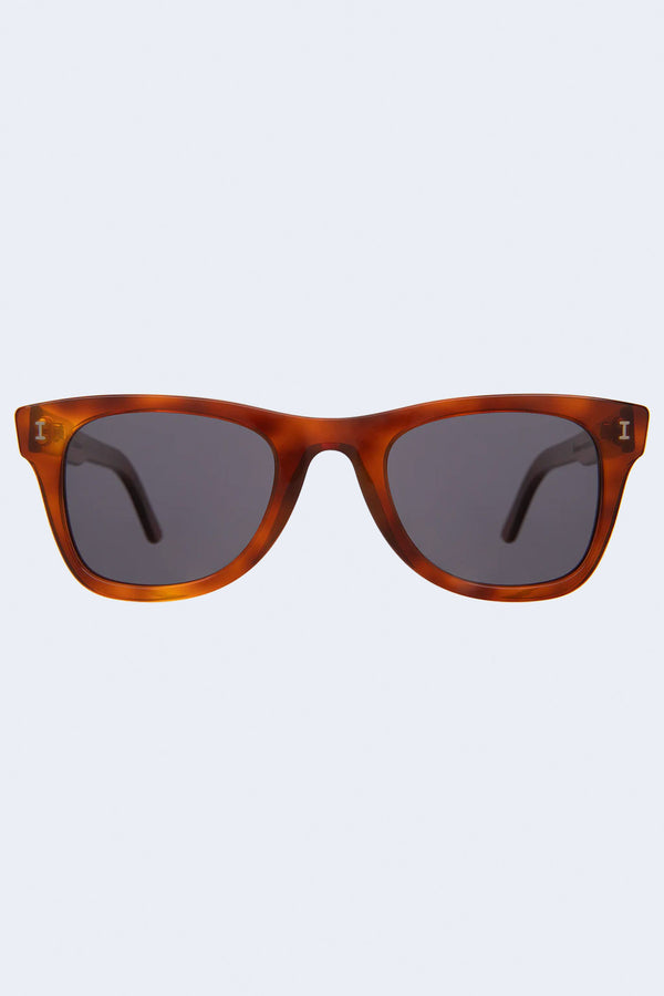 Austin Sunglasses in Red Havana with Grey Flat Lenses