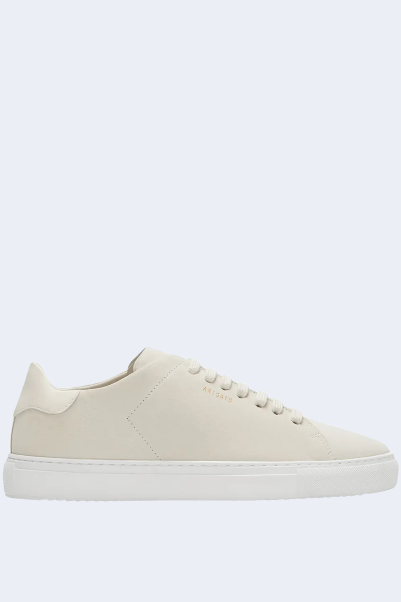 Clean 90 Suede Sneaker in Off White/White