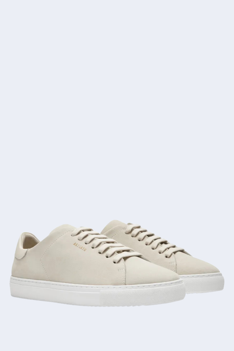 Clean 90 Suede Sneaker in Off White/White