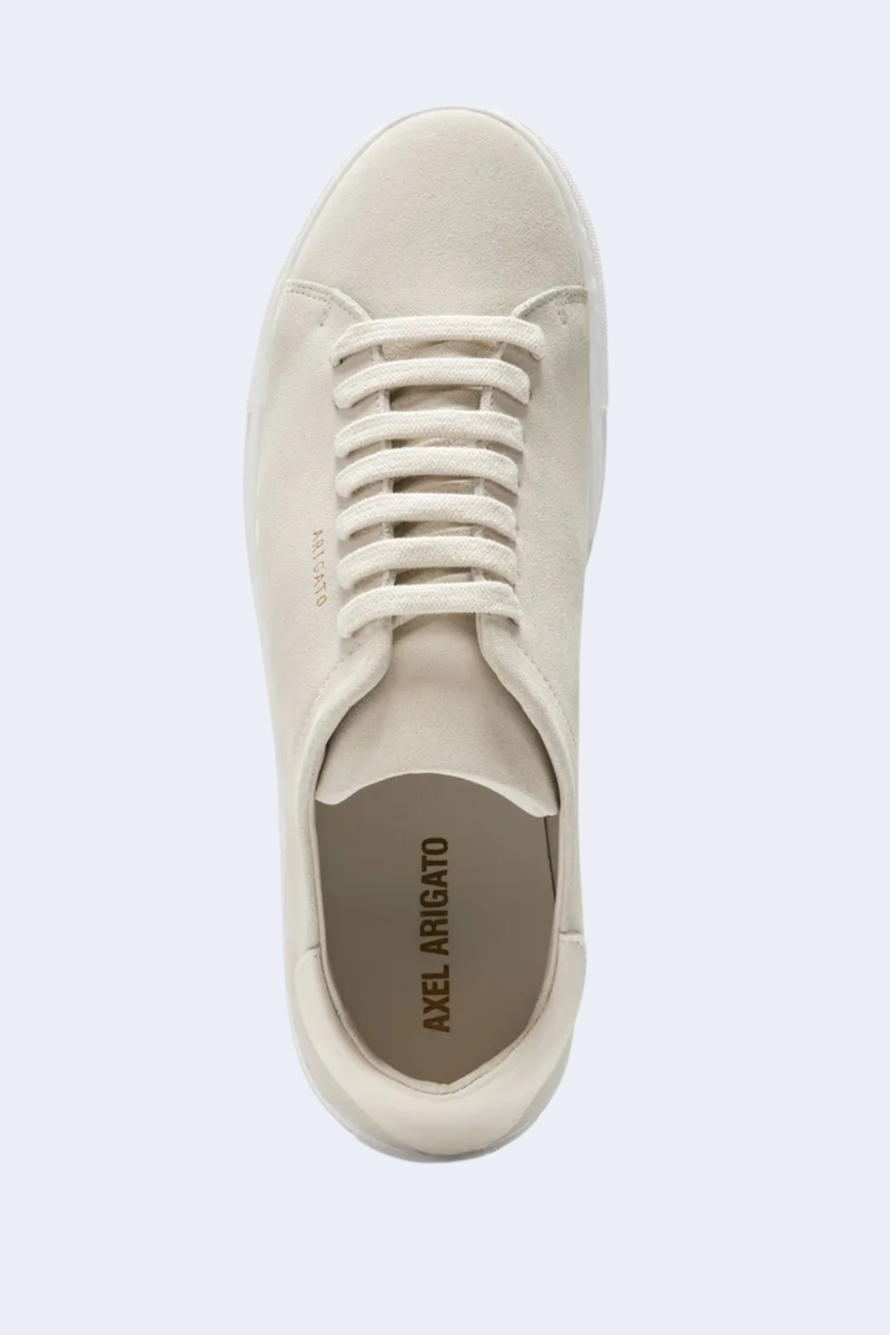 Clean 90 Suede Sneaker in Off White/White