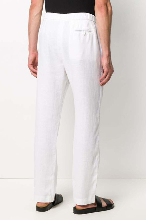 Oscar Linen Chinos in White