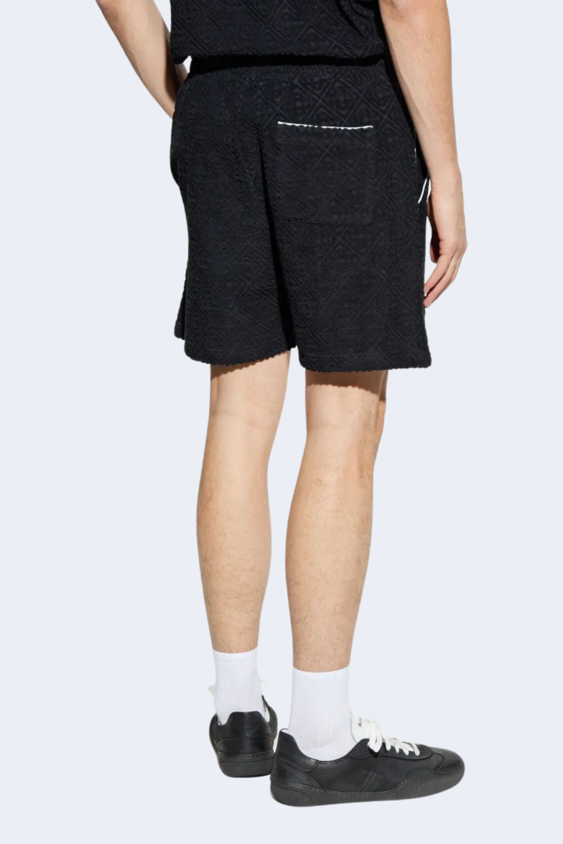 Men's Towelling Shorts in Black